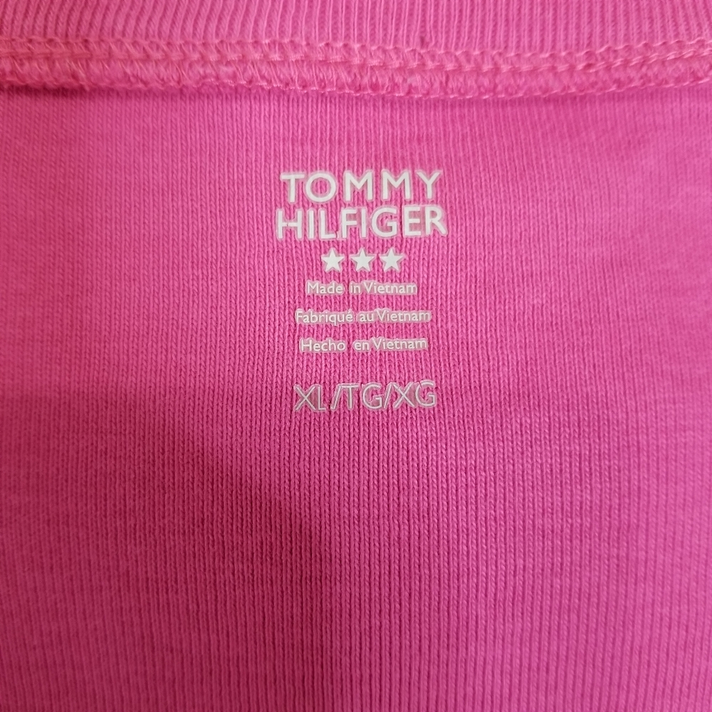 TOMMY HILFIGER V-Neck Sweater Color Pink, SIZE XL/TG. - Picture 14 of 14